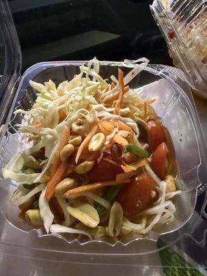 Papaya salad  at Basil Vegan Thai & Sushi in Las Vegas