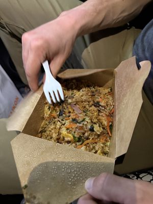 To-go entree  at Basil Vegan Thai & Sushi in Las Vegas