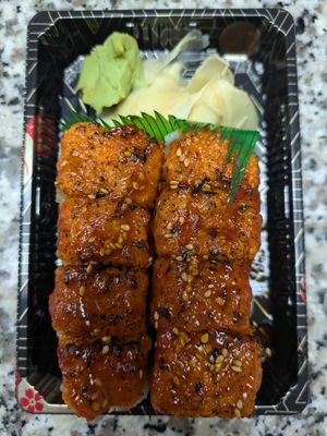 Volcano roll at Basil Vegan Thai & Sushi in Las Vegas