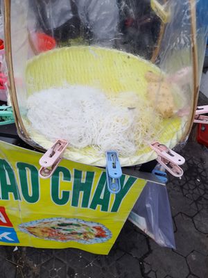 Ingredients. All vegan at Bun Xao Chay Ngon  in Ho Chi Minh City