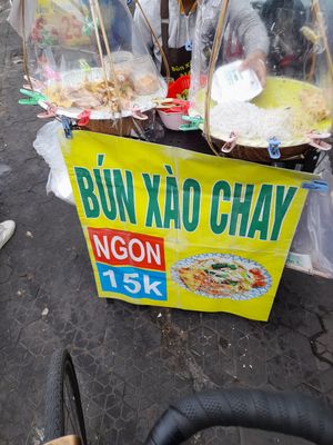 A franchise stall at Bun Xao Chay Ngon  in Ho Chi Minh City