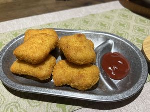 Soy nuggets   at Heyue Sukongjian in Puer