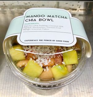 Mango chia seed pot at Poke & Co - BCT in Dubai