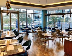 Interior at Aura Restaurant in Dubai