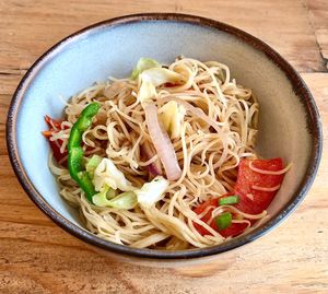 Vegetable noodles at Baker's Kitchen Destination Restaurant in Dubai