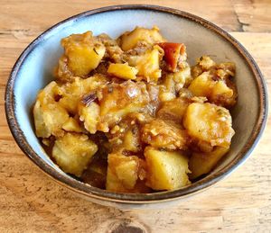 Vegetable curry at Baker's Kitchen Destination Restaurant in Dubai