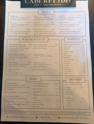 at Caberfeidh Bar and Restaurant in Isle Of Skye