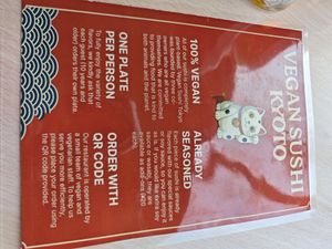  at Vegan Sushi Kyoto in Kyoto