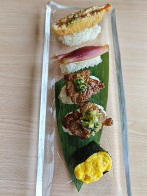 Extra sushis I've ordered - couldn't resist cuz they were really delicious! at Vegan Sushi Kyoto in Kyoto