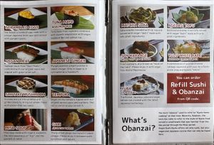 Sushi explanation at Vegan Sushi Kyoto in Kyoto