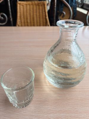 Nanbu-Bijin special junmai sake at Vegan Sushi Kyoto in Kyoto