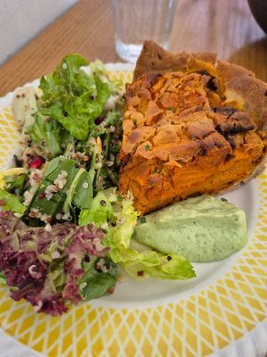 Quiche butternut at Ou Bien Encore in Geneva