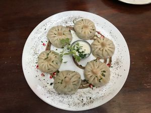Mushrooms-filled dumplings at Nanuchka in Tel Aviv