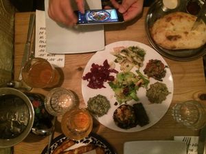 Lovely but big starters. at Nanuchka in Tel Aviv