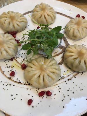 Mushroom Dumplings  at Nanuchka in Tel Aviv