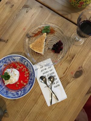 Dessert at Nanuchka in Tel Aviv