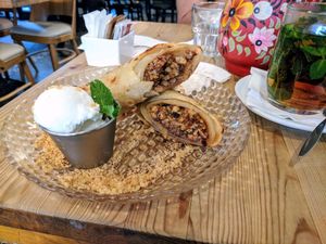 Crepes... really good at Nanuchka in Tel Aviv