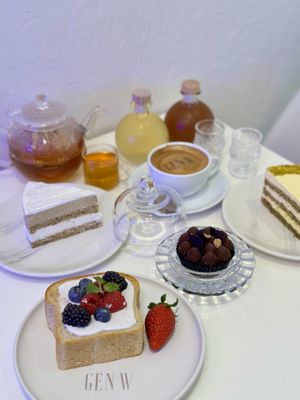 Vegan spread  at Gen W Cafe in Central Singapore