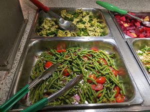 some of the cold items at Resto Vego in Montreal