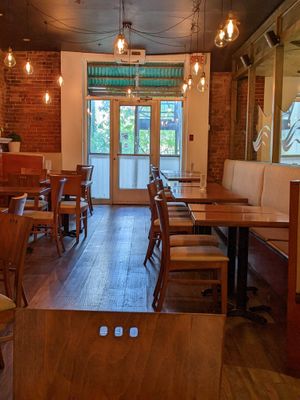 interior upstairs at Resto Vego in Montreal