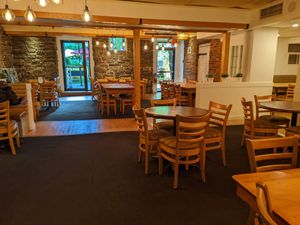 interior downstairs at Resto Vego in Montreal