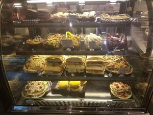 food in the cafe at Resto Vego in Montreal