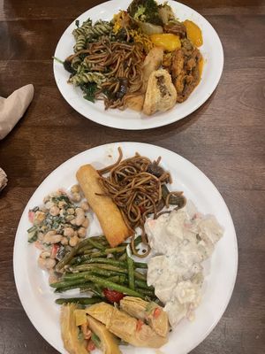 Buffet style. Eat what you want   at Resto Vego in Montreal