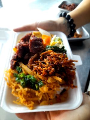 My take away vegan food at Cơm chay Từ Tam in Ho Chi Minh City