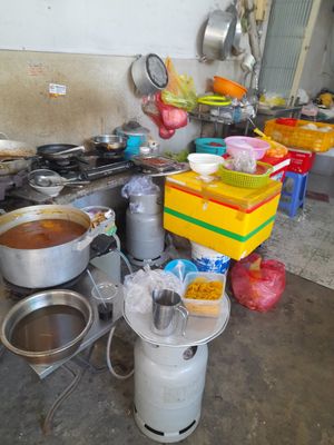 Kitchen area at Hủ Tiếu Chay Thiên Duyên in Ho Chi Minh City