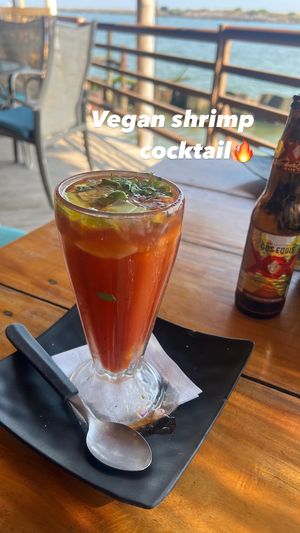 Vegan shrimp cocktaill  at Restaurante El Canda in Veracruz