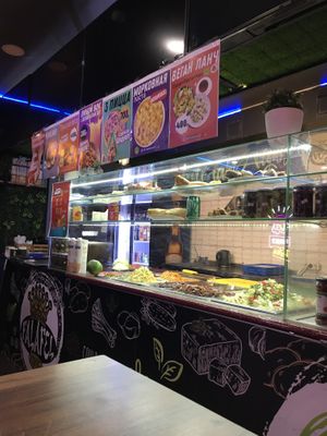   at Falafel King in St Petersburg