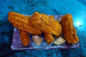 Corn ribs at bánh mì 911 in Lao Cai