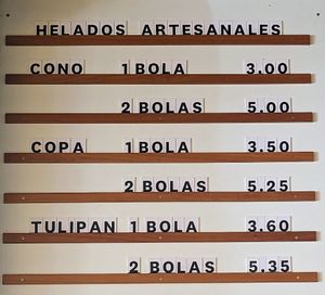 Menu 5 of 5, March 2023 at Galapagos Deli in Puerto Ayora