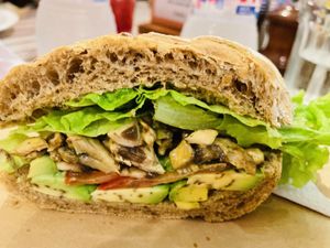 Vegan Sandwich on Wheat  at Galapagos Deli in Puerto Ayora