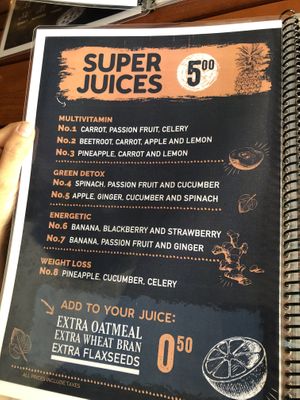 Super Juices at Galapagos Deli in Puerto Ayora