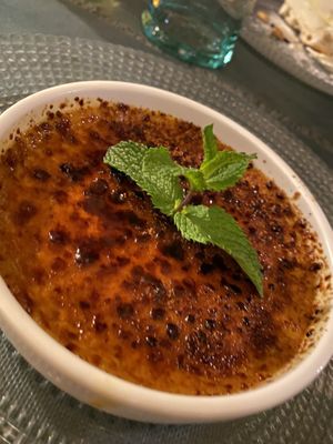 Creme brulee vegana  at MINT Cucina Fresca in Polignano A Mare