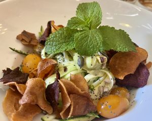 zucchini tagliatelle   at MINT Cucina Fresca in Polignano A Mare