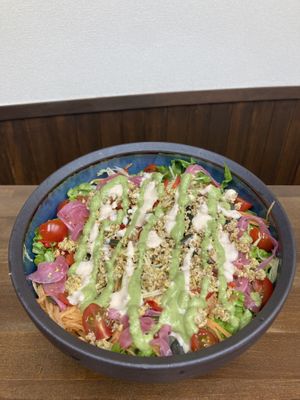 Big salad  at nama to hakko - Pop Up in Kyoto