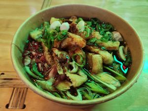 Tofu ramen at Bunka Ramen Bar - Mojo Market in Cape Town
