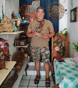 Wood-Art Carving sale at Wake Up Vallarta in Puerto Vallarta