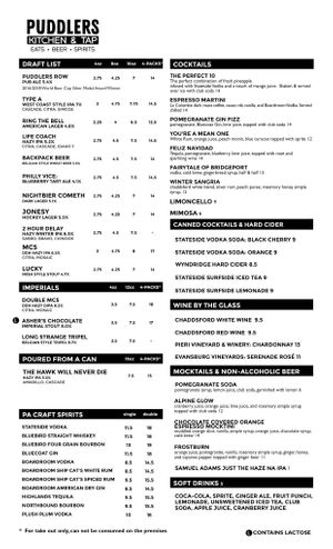 Indoor Drinks at Puddlers Kitchen & Tap in Bridgeport