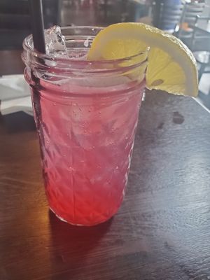 Pomegranate Soda at Puddlers Kitchen & Tap in Bridgeport