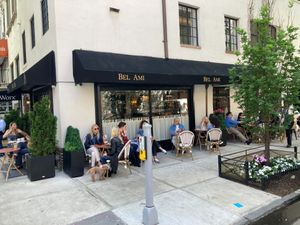 Al fresco dining
 at Bel Ami in New York City
