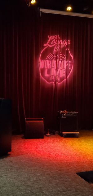 Sign at World Cafe Live in Philadelphia