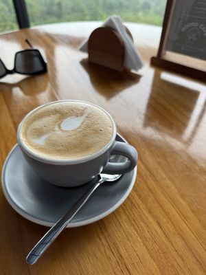 Oat cappuccino   at NOORD Cafe in Wanagiri