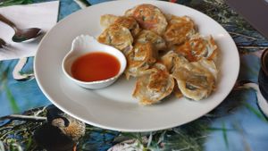 Raviolis Grillé / Dumplings at Toutofu in Paris