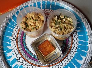 Delivery: Dan-dan ramen+ Mapo Tofu + Gateau volcan at Toutofu in Paris