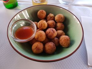 Tofu balls at Toutofu in Paris
