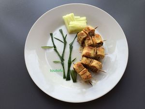 tofu grille at Toutofu in Paris