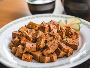 tofu aigre douce at Toutofu in Paris